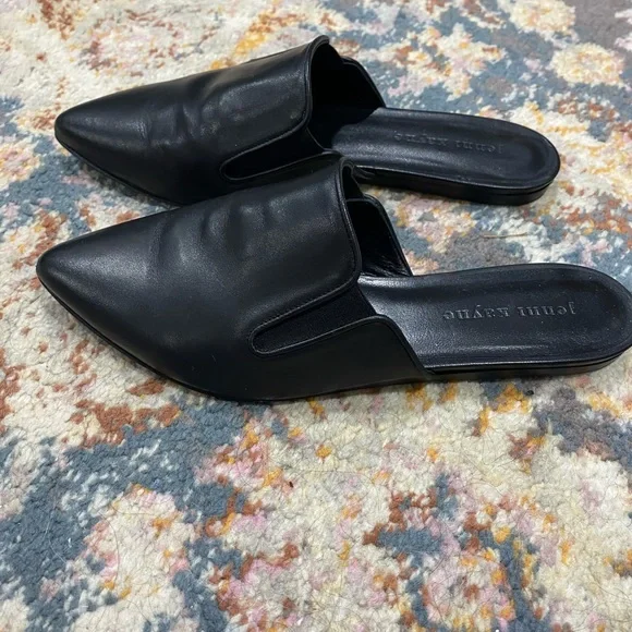 Jenni Kayne - Black Leather Mules - Picture 2 of 5
